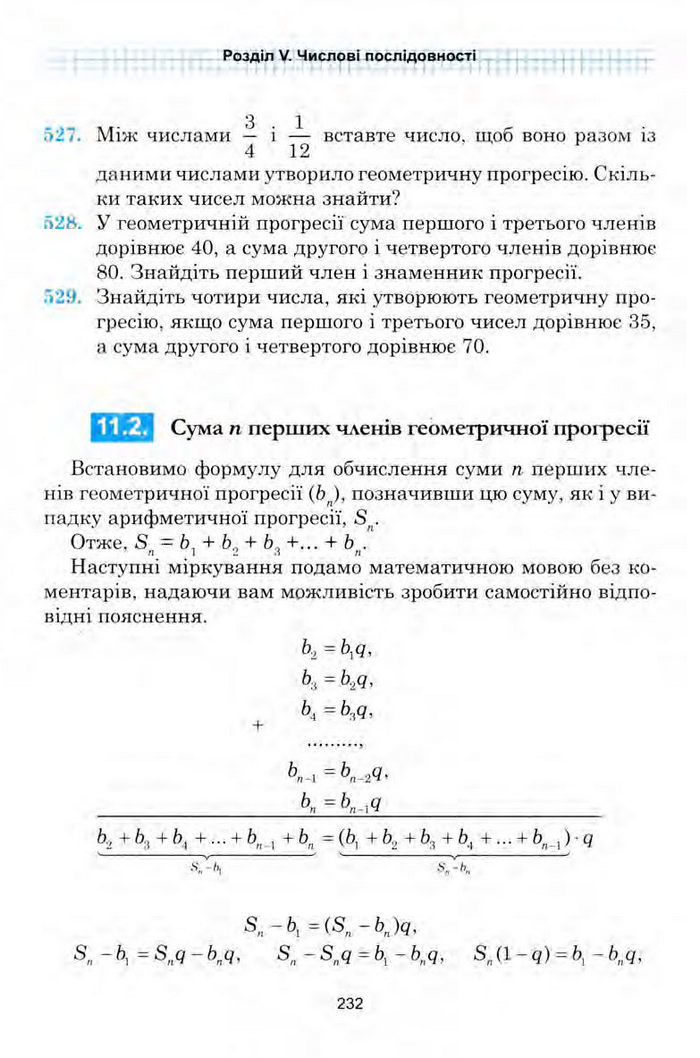 Алгебра 9 клас Мальований