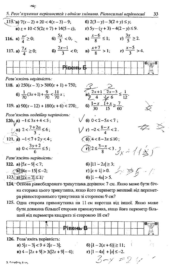 Алгебра 9 клас Кравчук