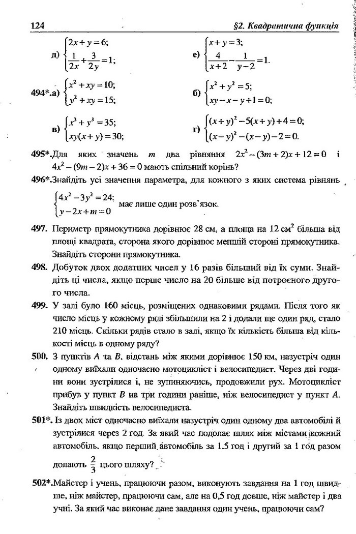 Алгебра 9 клас Кравчук