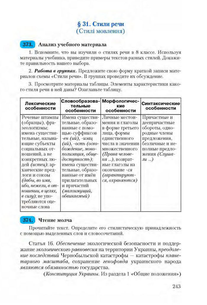 Русский язык 9 клас Рудяков (Укр.)