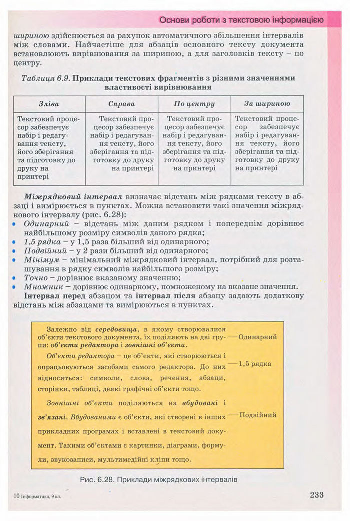 Підручник Інформатика 9 клас Ривкінд