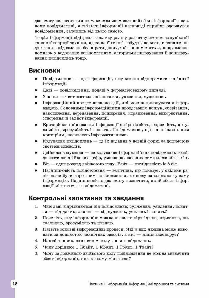 Інформатика 9 клас Завадський