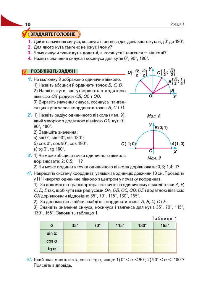 Підручник Геометрія 9 клас Бурда