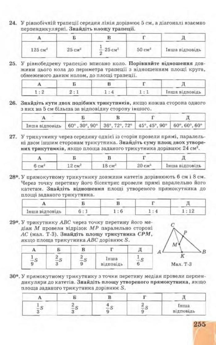 Підручник Геометрія 9 клас Апостолова