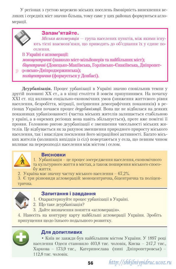 Географія 9 клас Надтока