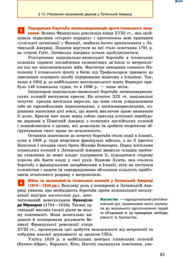 Всесвітня історія 9 клас Гісем