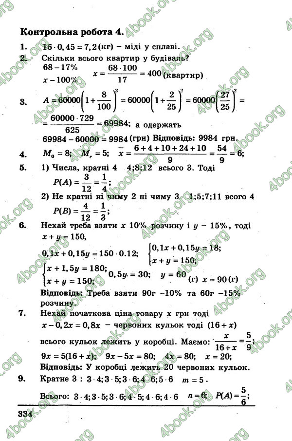 Ответы Алгебра Збірник 9 клас Мерзляк. ГДЗ