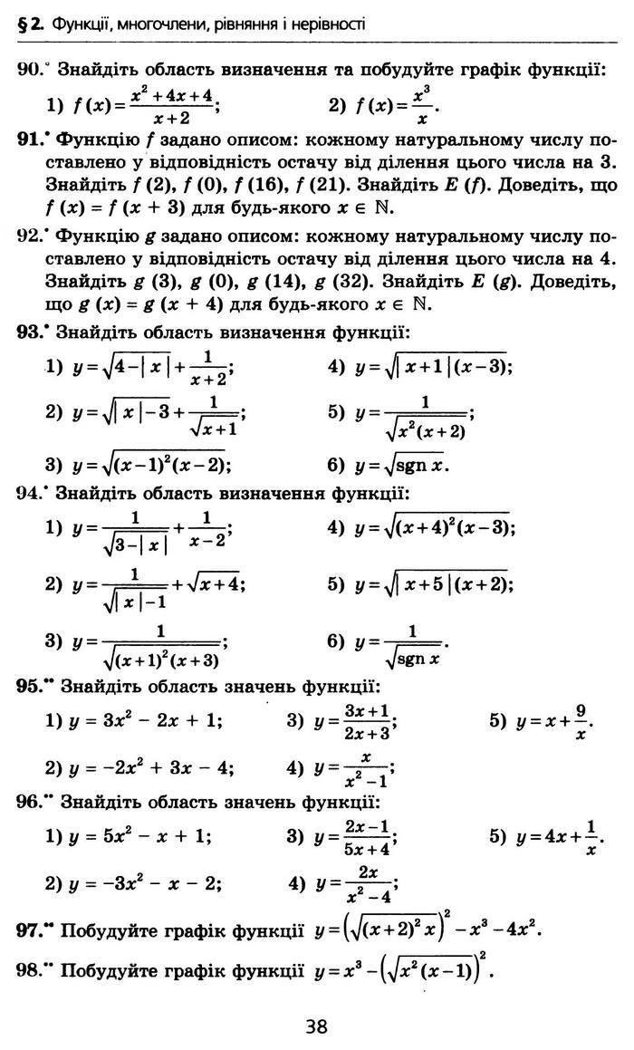 Алгебра 10 клас Мерзляк Профільний рівень