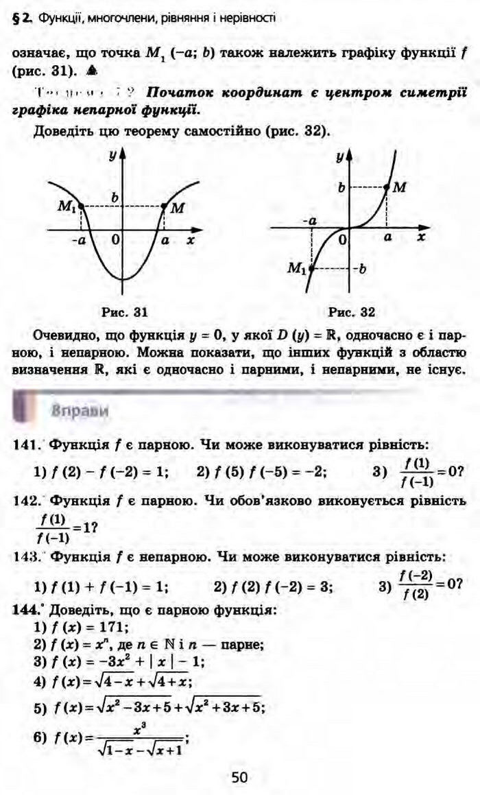 Алгебра 10 клас Мерзляк Профільний рівень