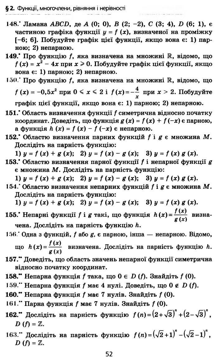 Алгебра 10 клас Мерзляк Профільний рівень