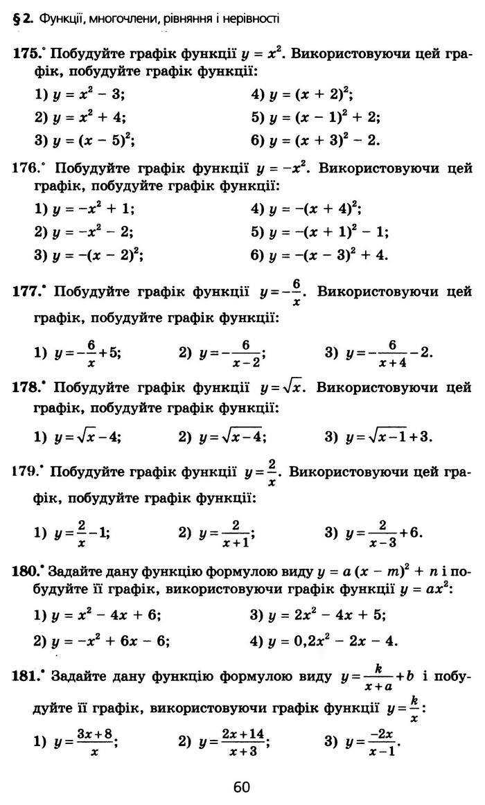 Алгебра 10 клас Мерзляк Профільний рівень