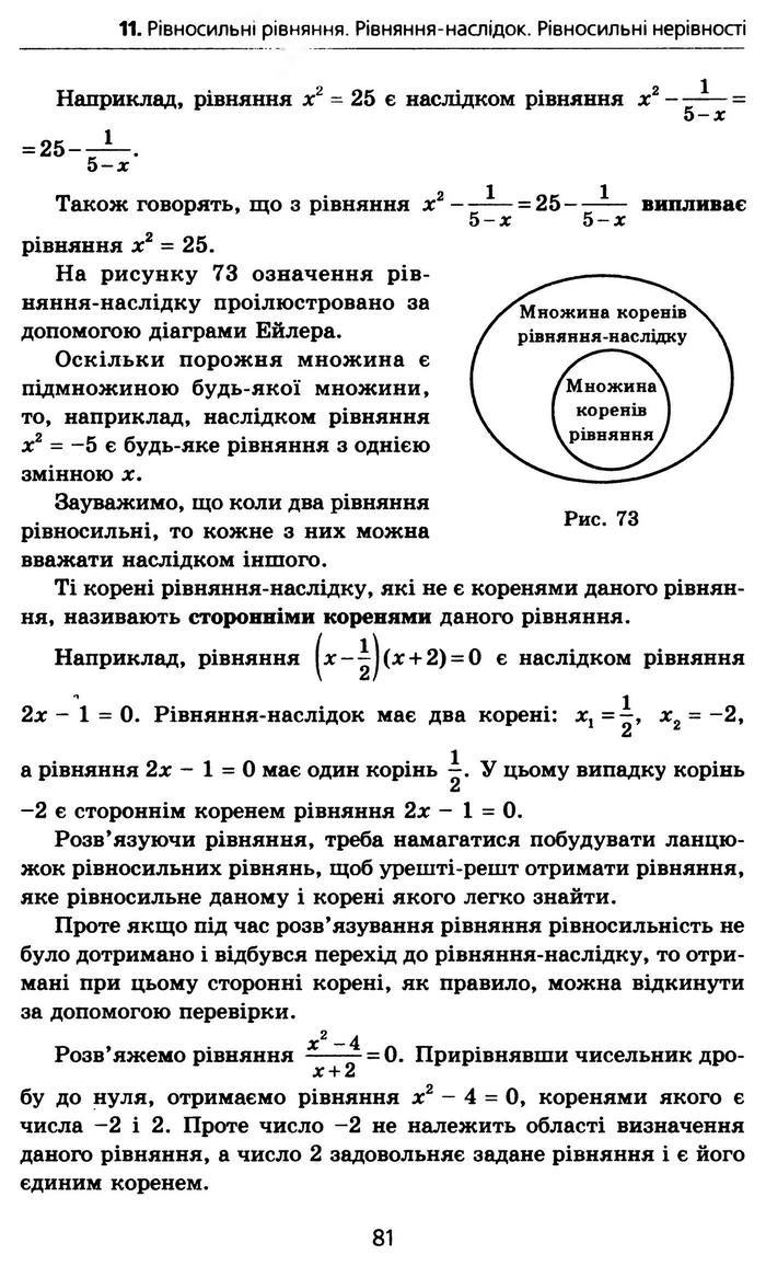 Алгебра 10 клас Мерзляк Профільний рівень