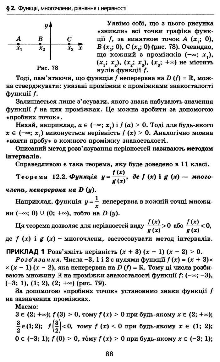 Алгебра 10 клас Мерзляк Профільний рівень