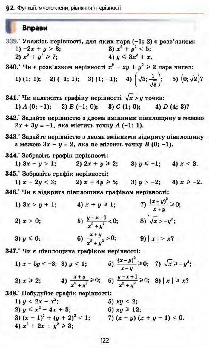 Алгебра 10 клас Мерзляк Профільний рівень