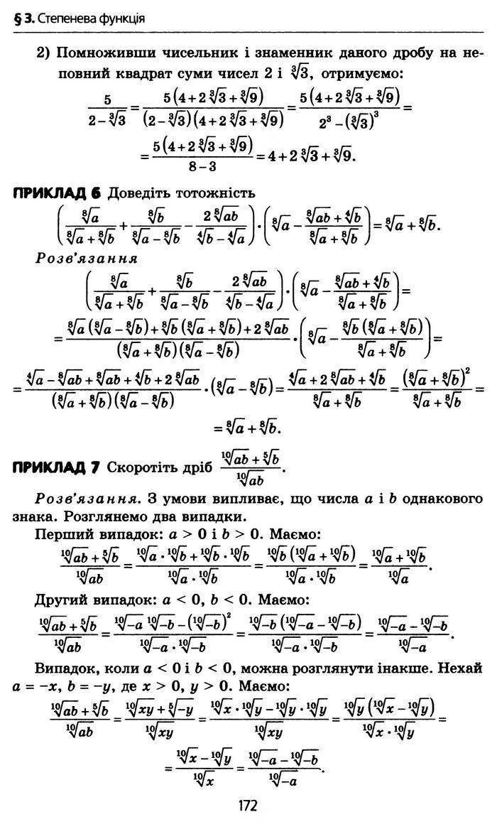 Алгебра 10 клас Мерзляк Профільний рівень