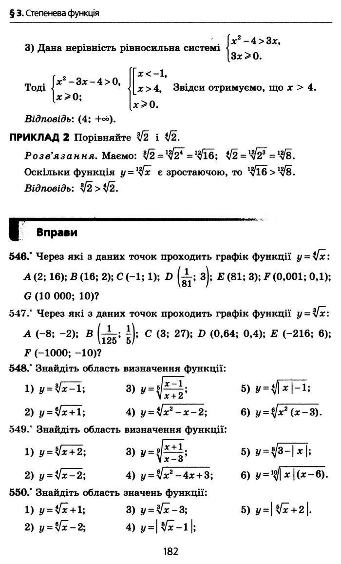 Алгебра 10 клас Мерзляк Профільний рівень