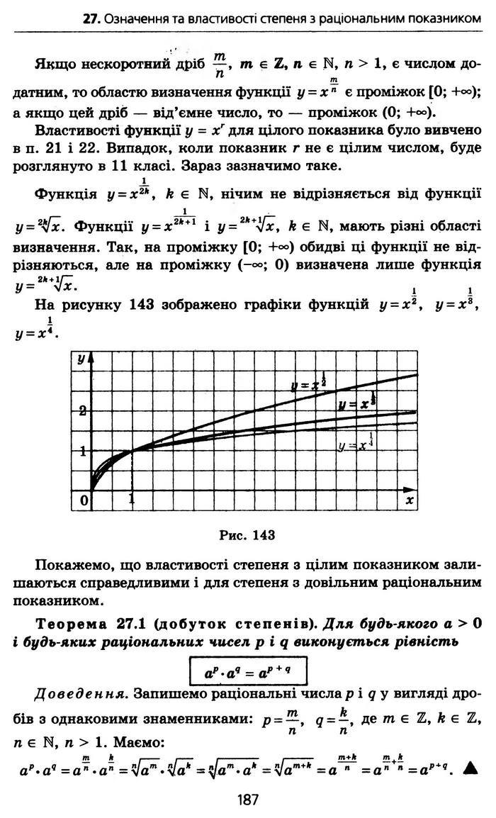 Алгебра 10 клас Мерзляк Профільний рівень