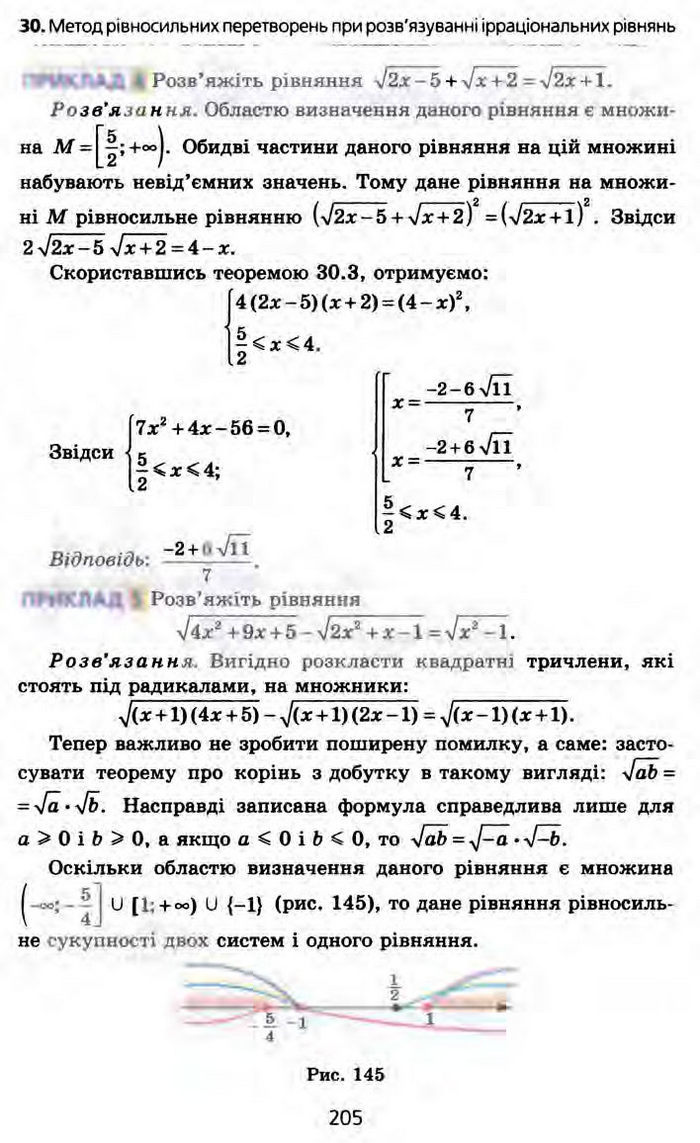 Алгебра 10 клас Мерзляк Профільний рівень