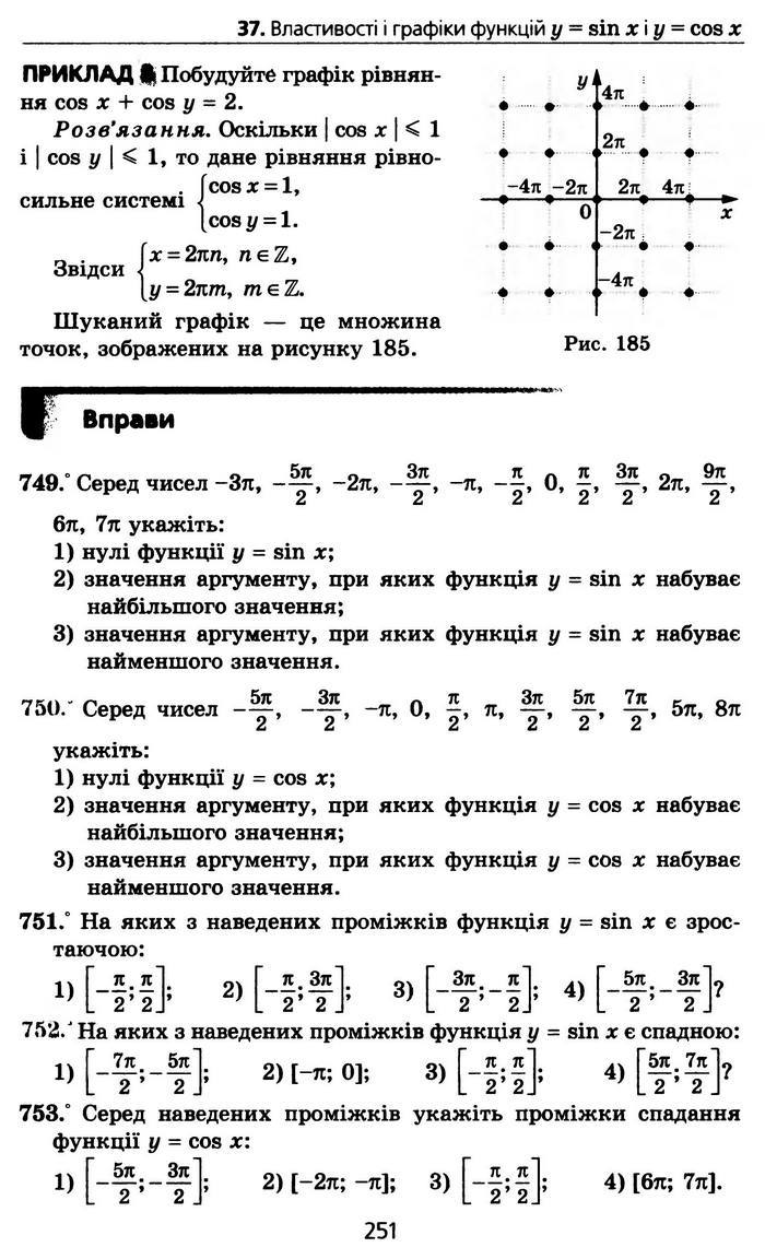 Алгебра 10 клас Мерзляк Профільний рівень