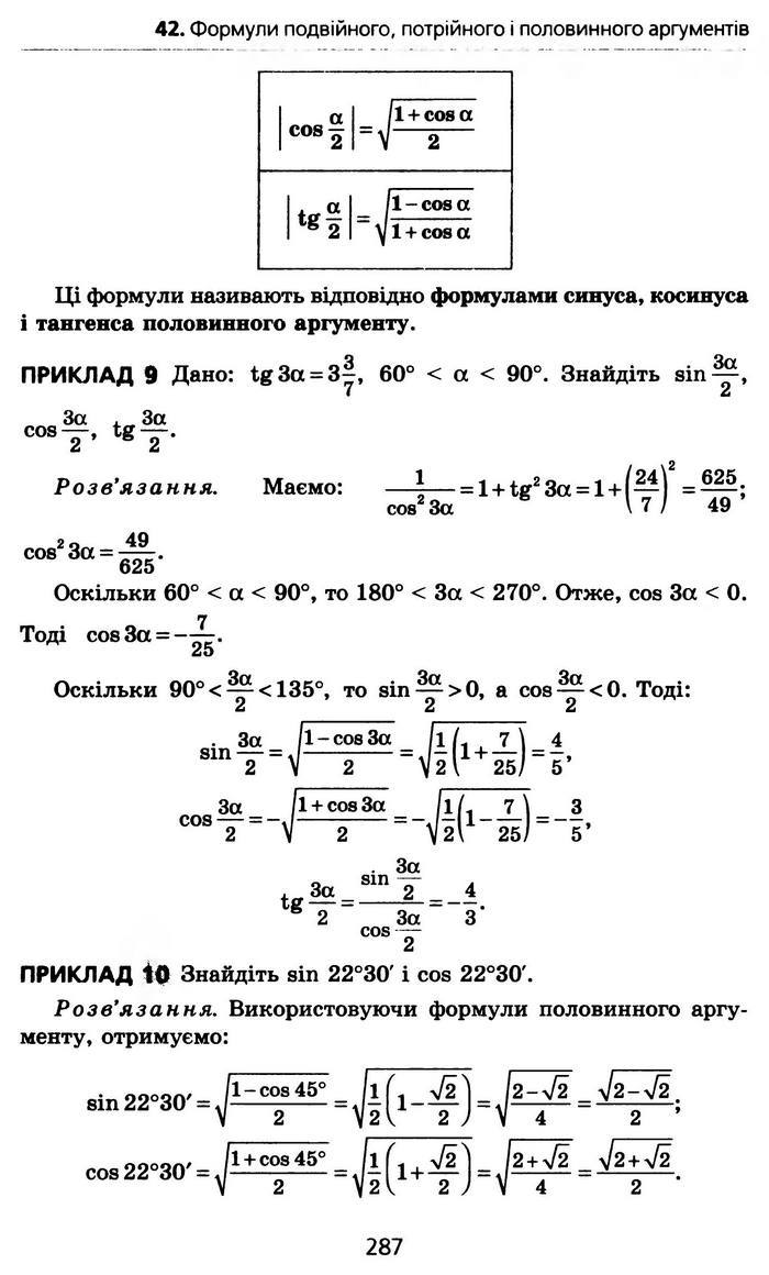 Алгебра 10 клас Мерзляк Профільний рівень