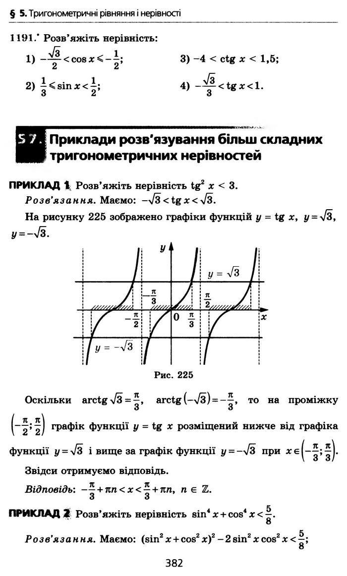 Алгебра 10 клас Мерзляк Профільний рівень