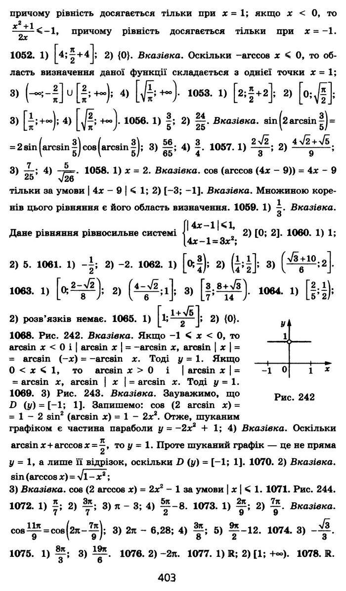 Алгебра 10 клас Мерзляк Профільний рівень