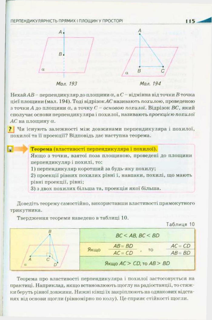 Підручник Геометрія 10 клас Бурда