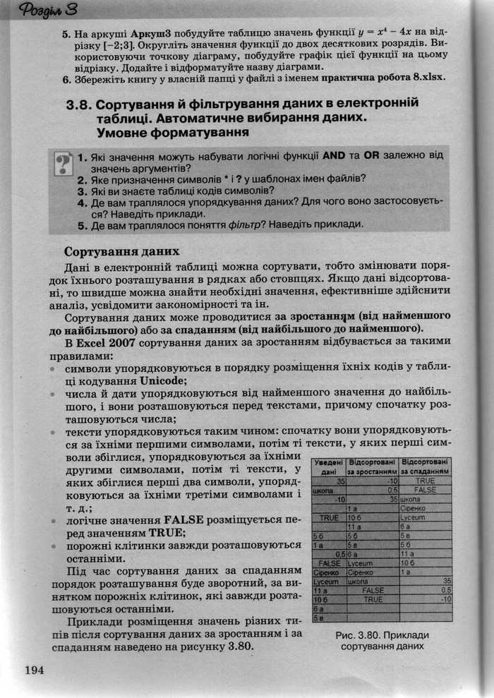 Інформатика 10 клас Ривкінд (Академ.)
