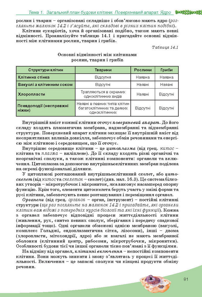 Підручник Біологія 10 клас Балан