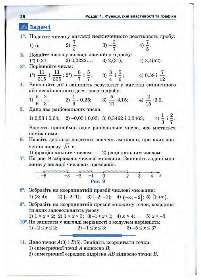Підручник Математика 10 клас Афанасьєва