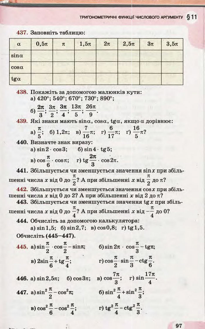 Підручник Математика 10 клас Бевз