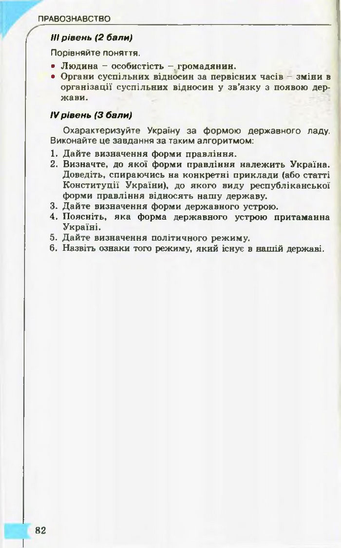 Підручник Правознавство 10 клас Гавриш