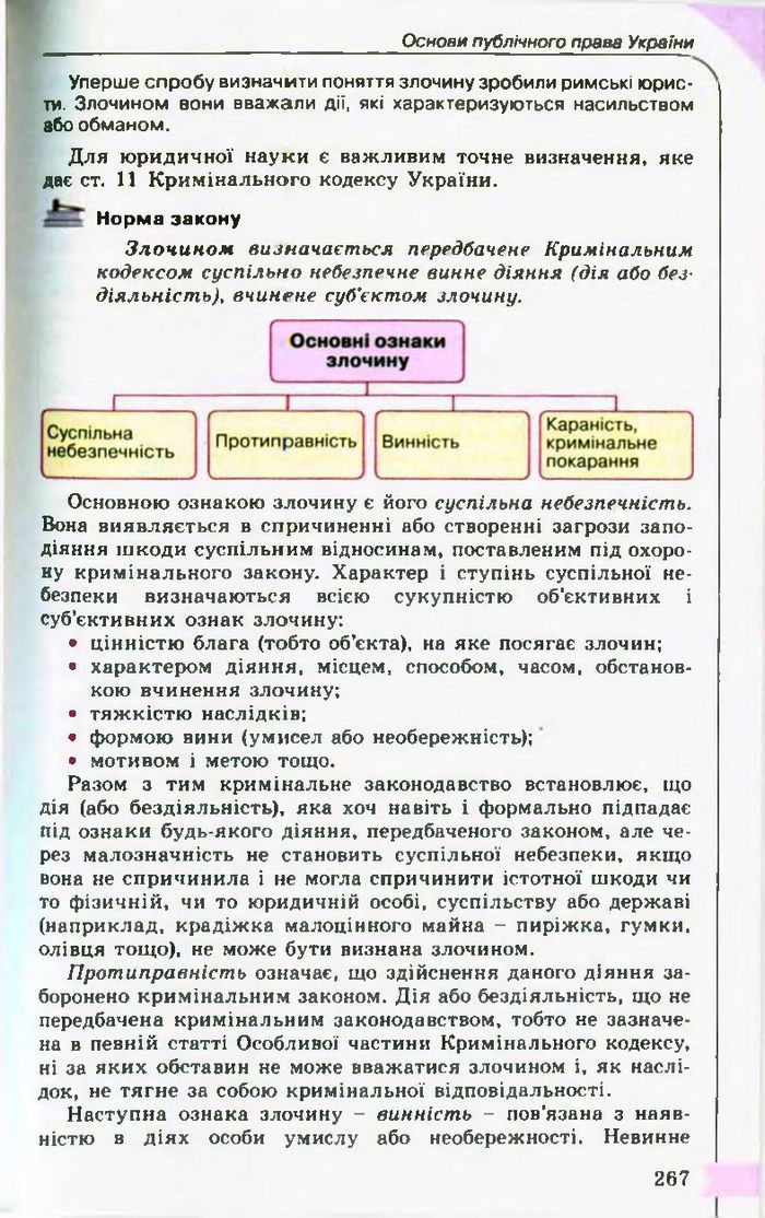 Підручник Правознавство 10 клас Гавриш