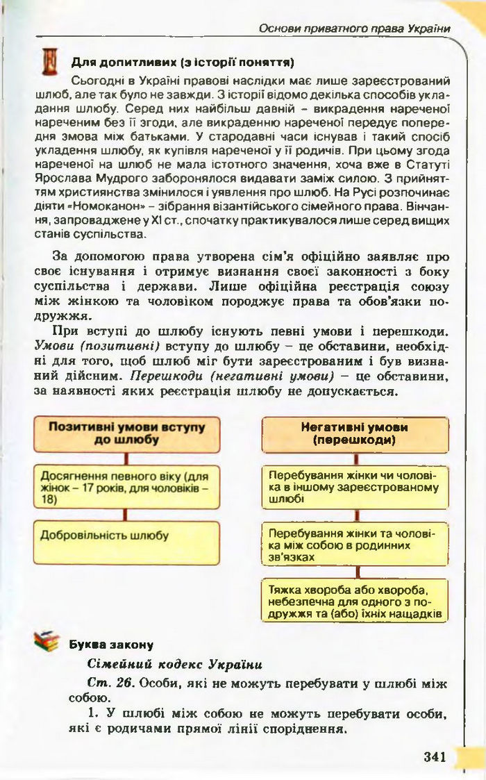 Підручник Правознавство 10 клас Гавриш