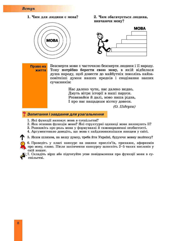 Підручник Українська мова 10 клас Заболотний