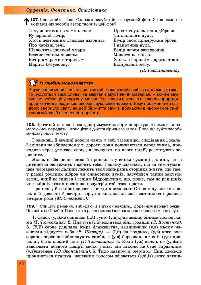 Підручник Українська мова 10 клас Заболотний