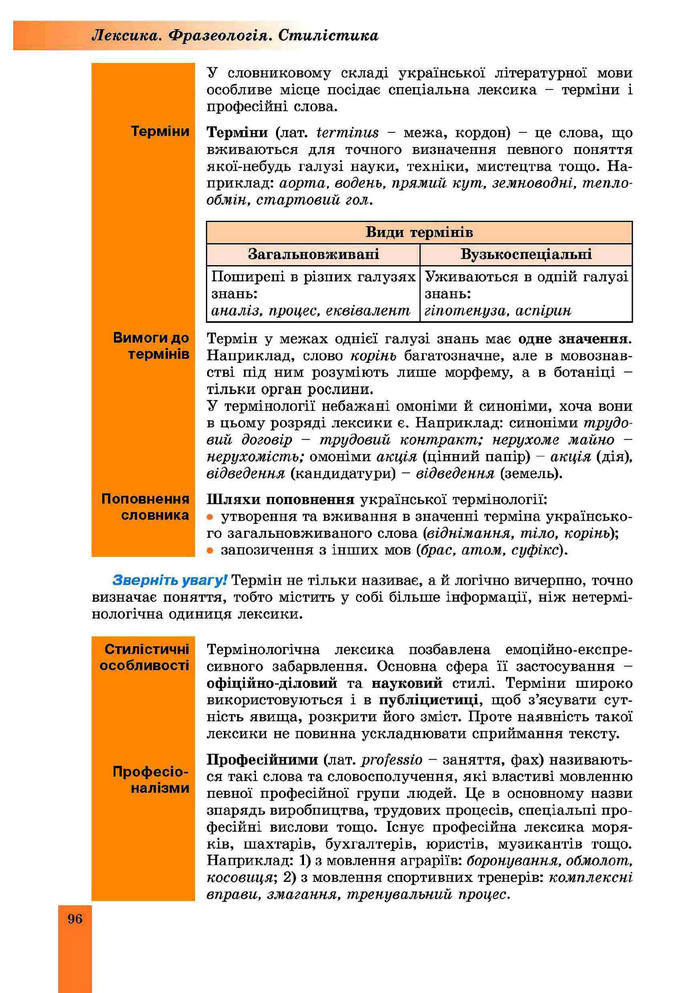 Підручник Українська мова 10 клас Заболотний