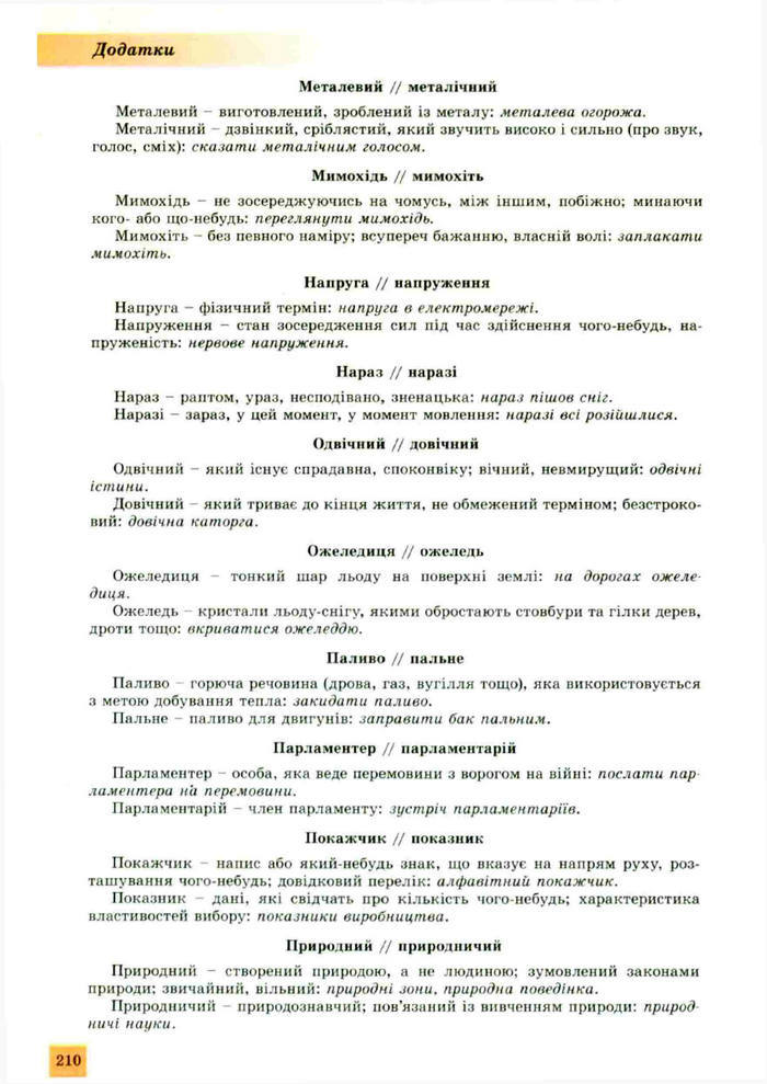 Підручник Українська мова 10 клас Заболотний
