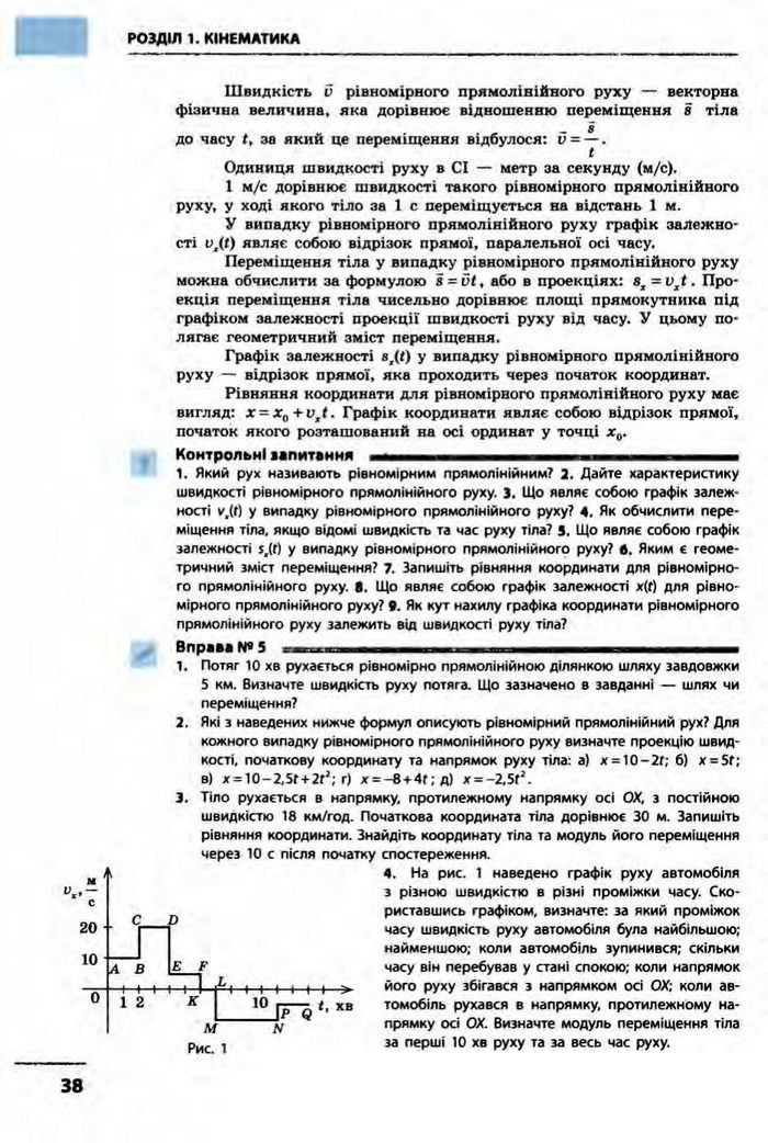 Фізика 10 клас Бар’яхтар