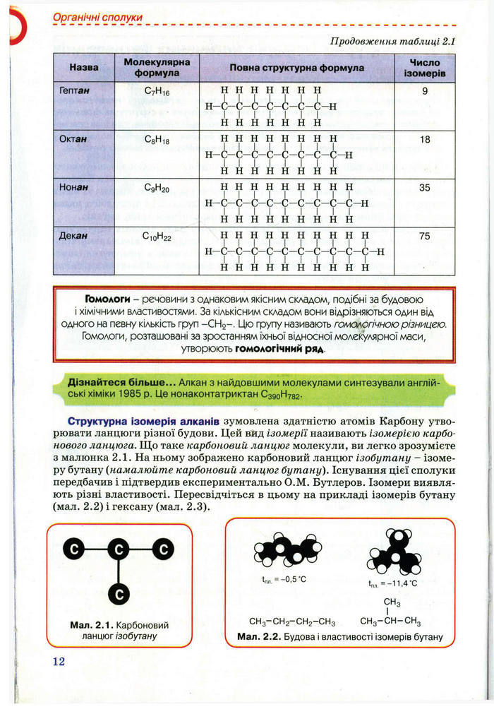 Підручник Хімія 11 клас Лашевська