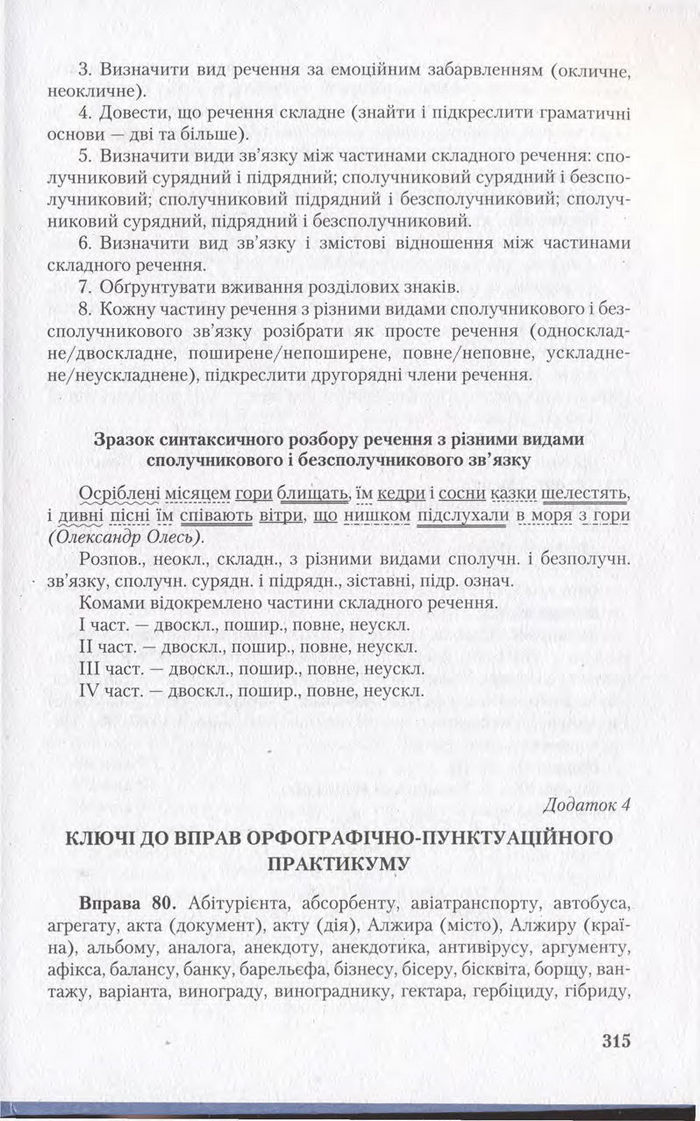 Підручник Українська мова 11 клас Єрмоленко