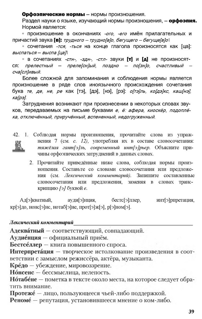 Русский язык 11 класс Рудяков