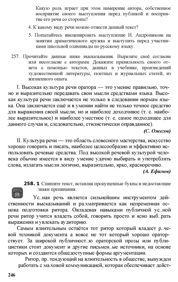 Русский язык 11 класс Рудяков