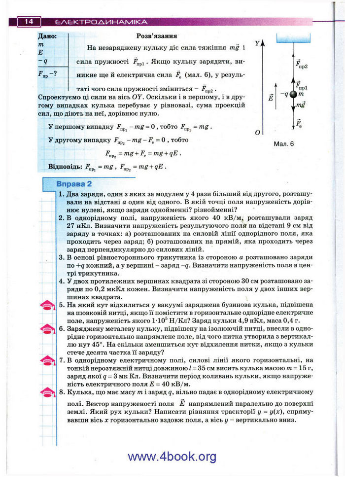 Підручник Фізика 11 клас Засєкіна