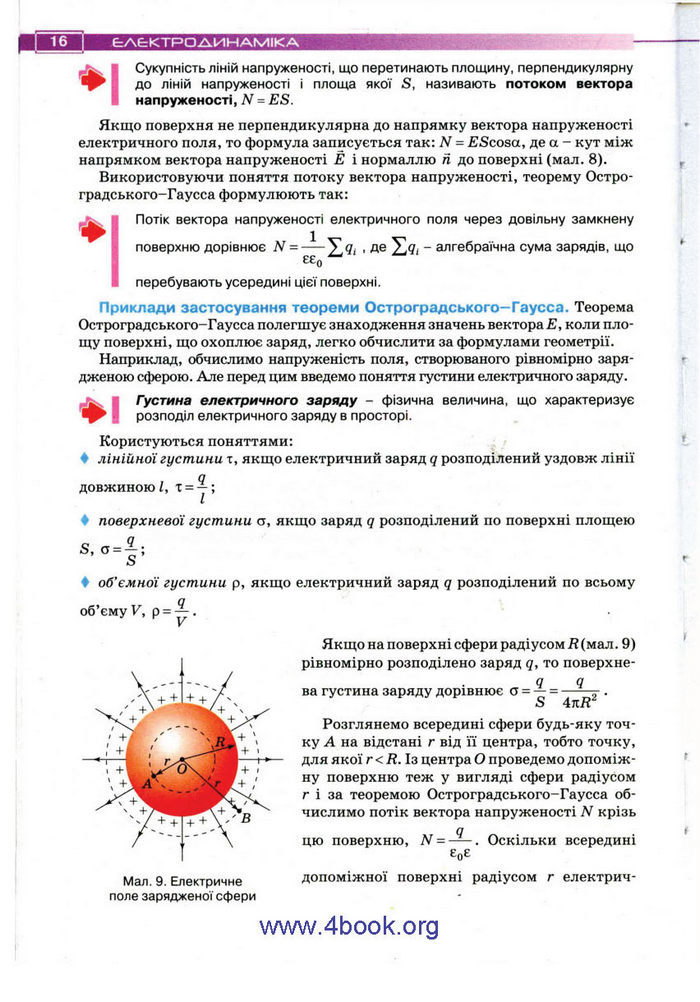 Підручник Фізика 11 клас Засєкіна