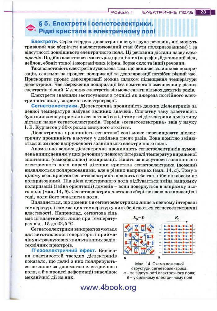 Підручник Фізика 11 клас Засєкіна