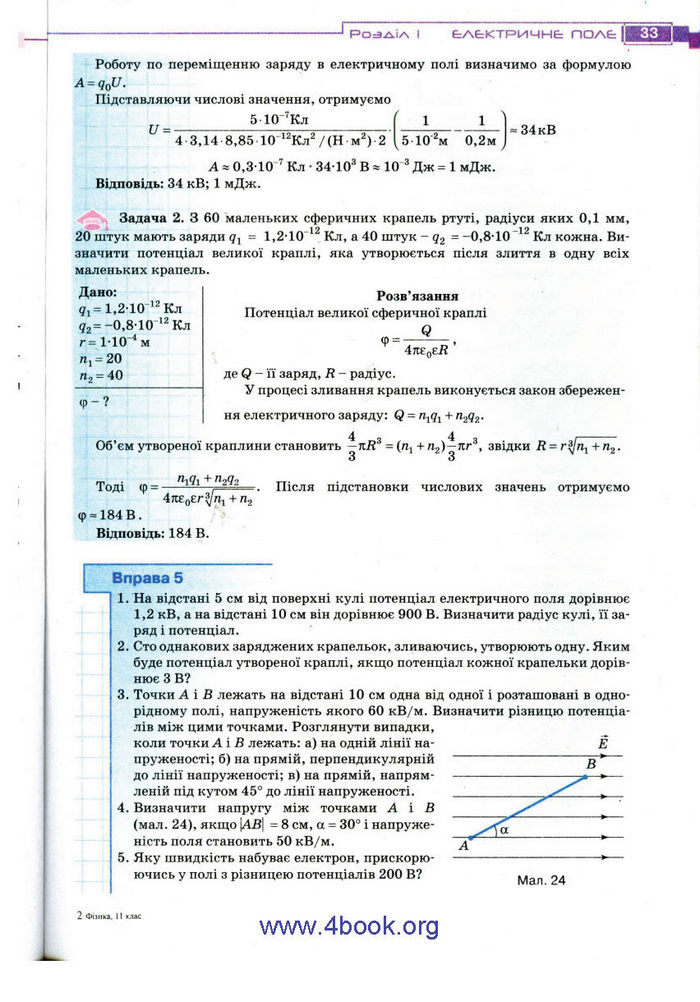 Підручник Фізика 11 клас Засєкіна