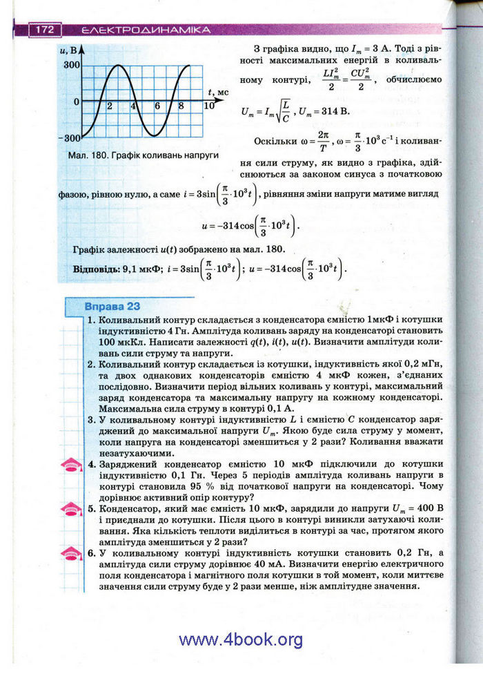 Підручник Фізика 11 клас Засєкіна
