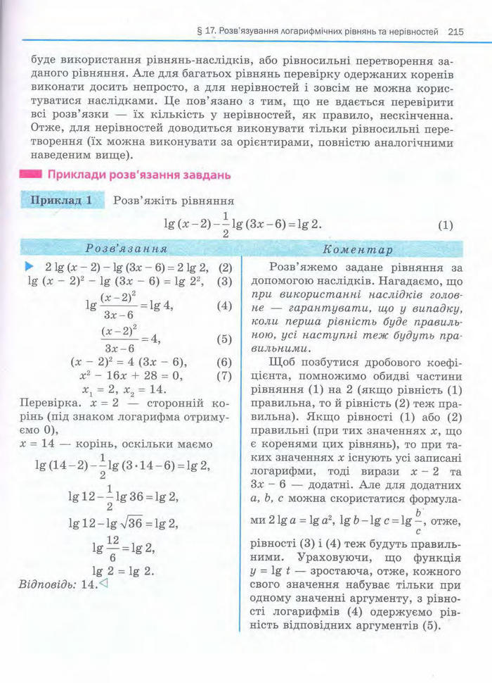 Алгебра 11 клас Нелін