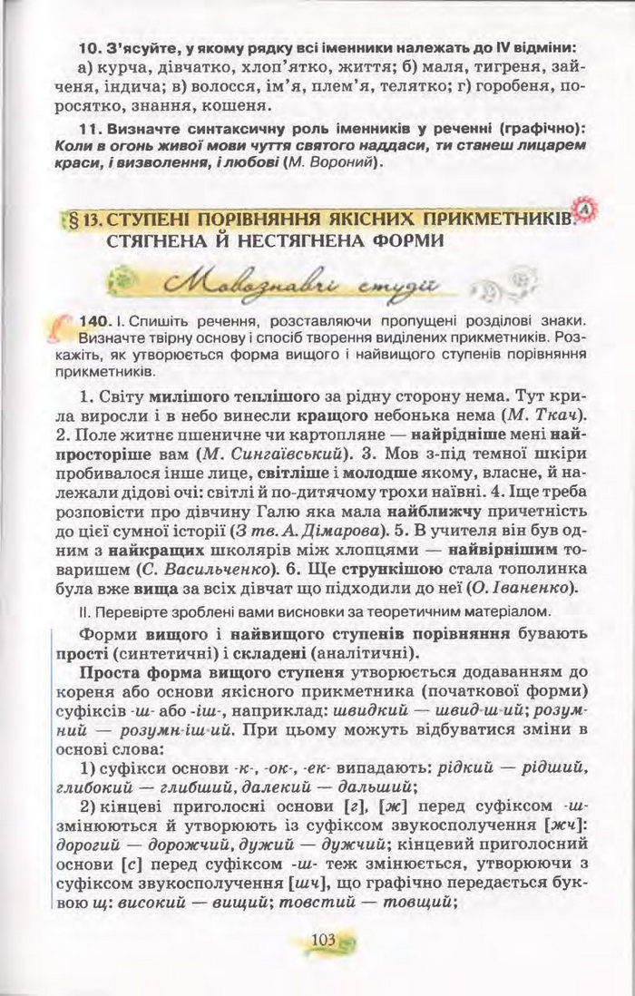 Підручник Українська мова 11 клас Караман 2011